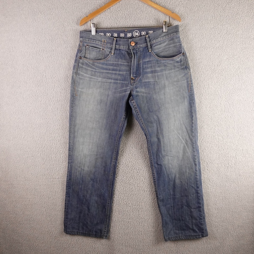 Earnest Sewn Fuller 354 Grant Straight‎ Leg Jeans Mens 33x30 Made in USA Denim